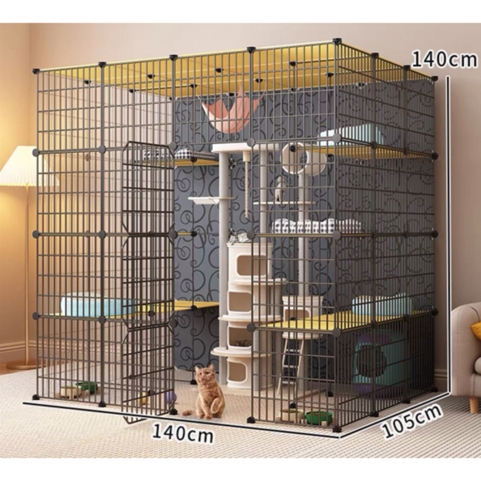 대형 고양이케이지 고양이철장케이지 고양이장 고양이집 Large Cat Cage, 1세트, 블랙 대형 고양이케이지 고양이철장케이지 고양이장 고양이집 Large Cat Cage, 1세트, 블랙