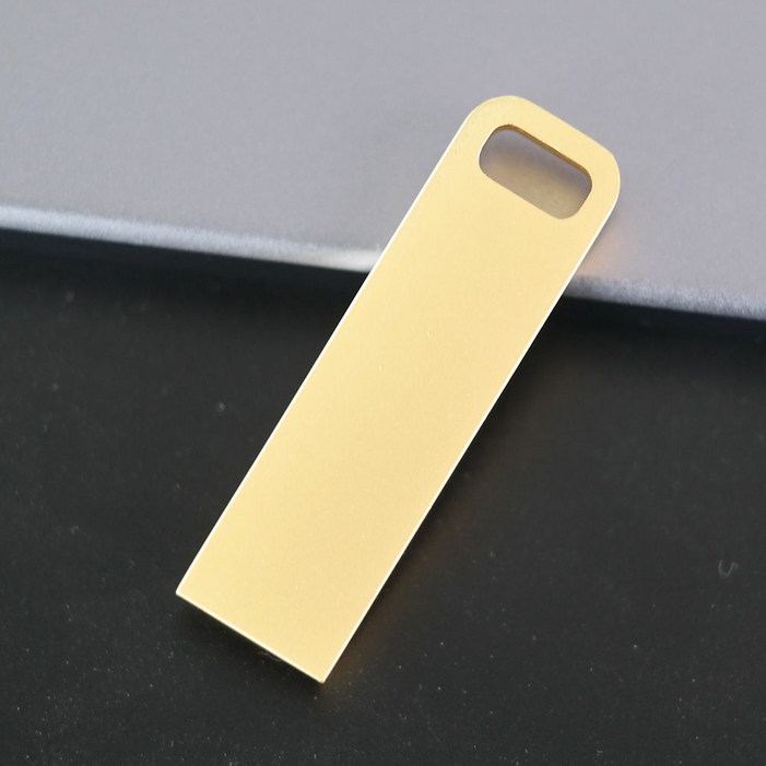 귀여운 메탈 USB 메모리 각인 단체 선물 W10 골드, 8GB, 1개