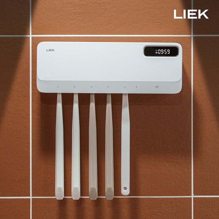 LIEK 리에크 칫솔살균기 칫솔걸이 칫솔꽂이 무선 히팅 온열 가정용 충전식 칫솔, 단일모델명품번