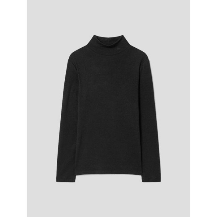 백화점출고 빈폴레이디스 Essential 골지 터틀넥 티셔츠 블랙 BF4X41E025 남녀공용 데일리 맨투맨 가을