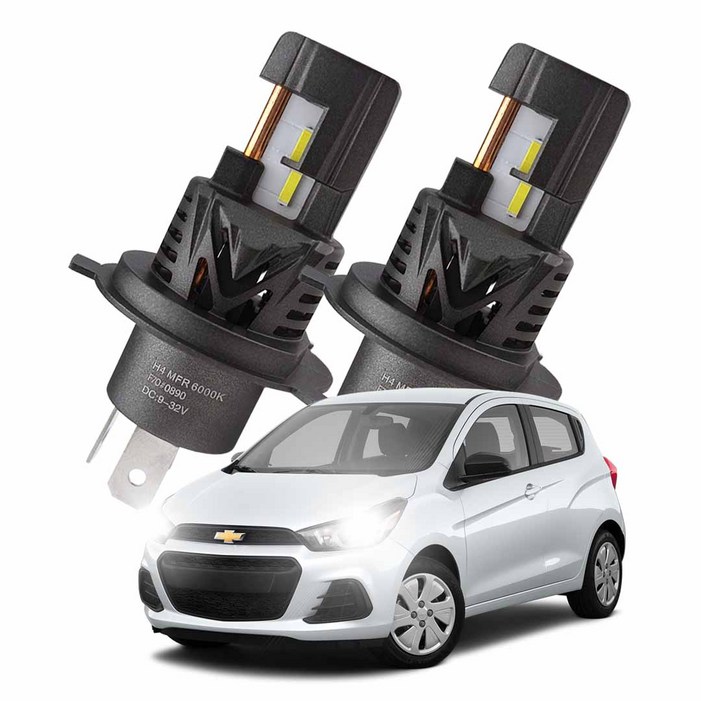 더 넥스트 스파크 엑셀라이트 합법인증 LED 전조등 블루라벨 백색광 리플렉션타입 H4, 1세트, H4