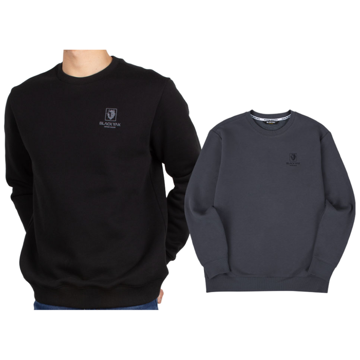 찬스11 블랙야크 애슬레저 기모 맨투맨 남자 여자 커플티 BKJ1012