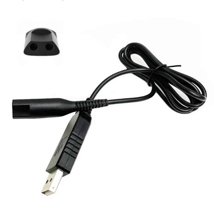 안전 브라운 전기 면도기 충전기 USB 케이블 BRAUN 전기종 호환, 1개