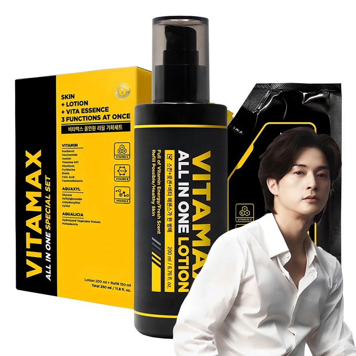 미프 비타맥스 남성용 올인원 로션 본품 200ml 리필 150ml 미프 비타맥스 남성용 올인원 로션 본품 200ml 리필 150ml