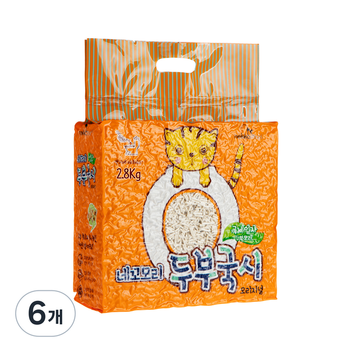 네꼬모리 응고형 두부국시 극세입자 고양이 모래 오리지널