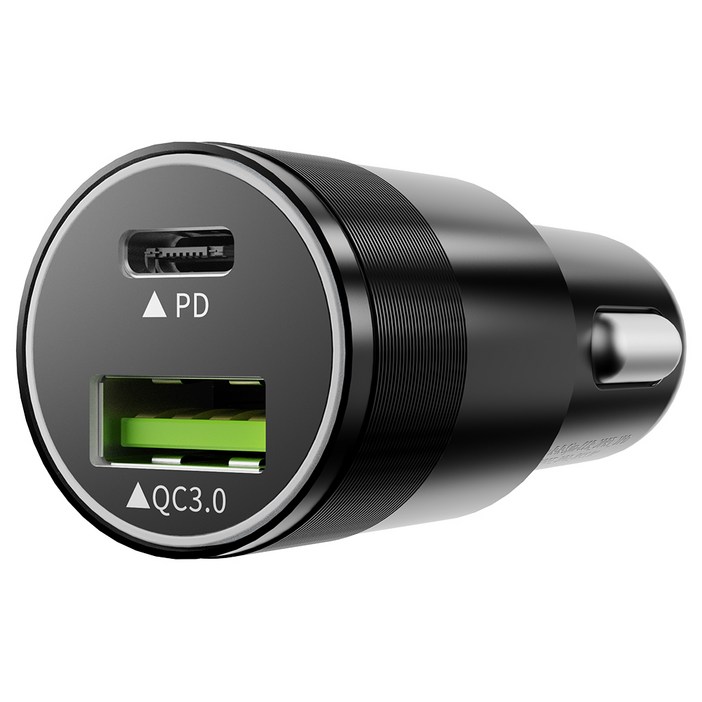 신지모루 퀄컴 듀얼포트 3.0 차량용 스마트폰 고속 충전기