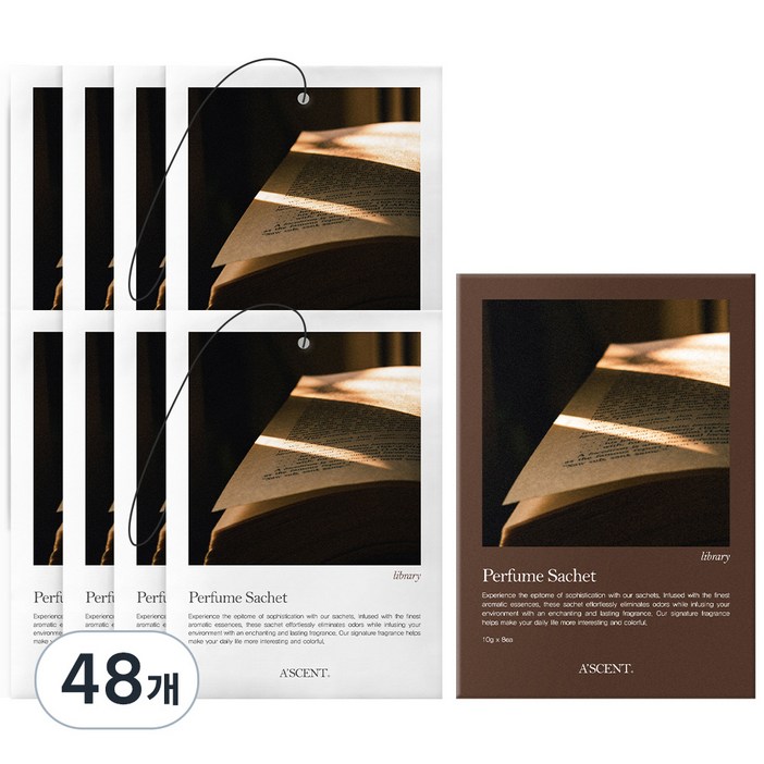 에이센트 퍼퓸 샤쉐 본품, 10g, 48개, 라이브러리