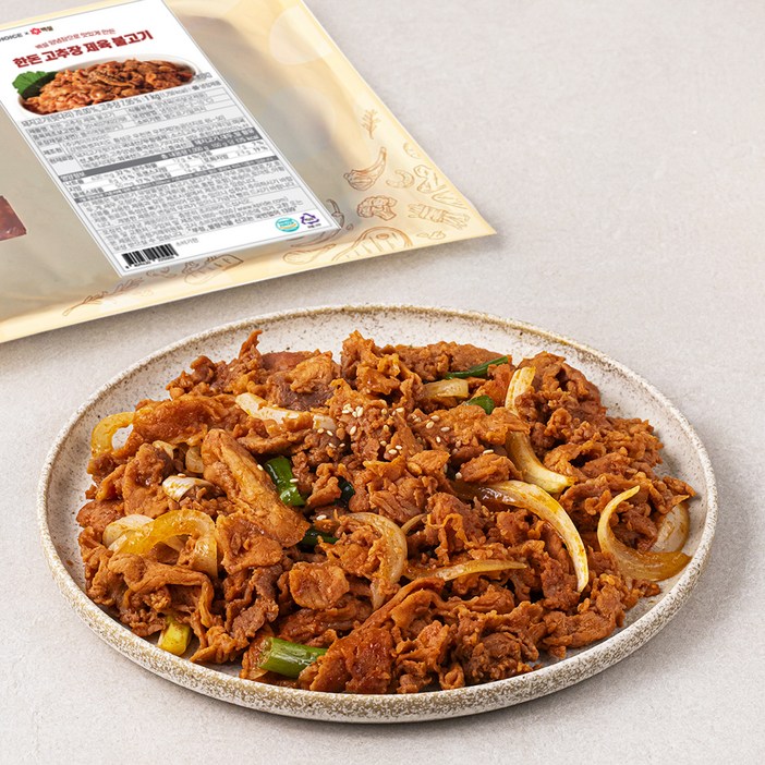 셰프초이스 한돈 고추장 제육 불고기 냉장, 1kg, 1개