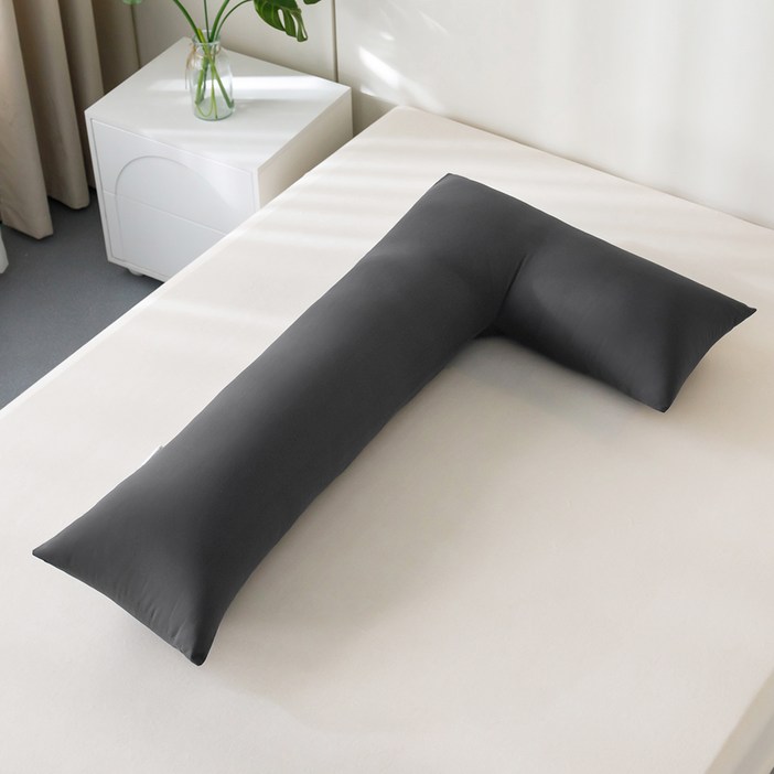 소하임 L자형 통세탁 바디필로우, 챠콜그레이