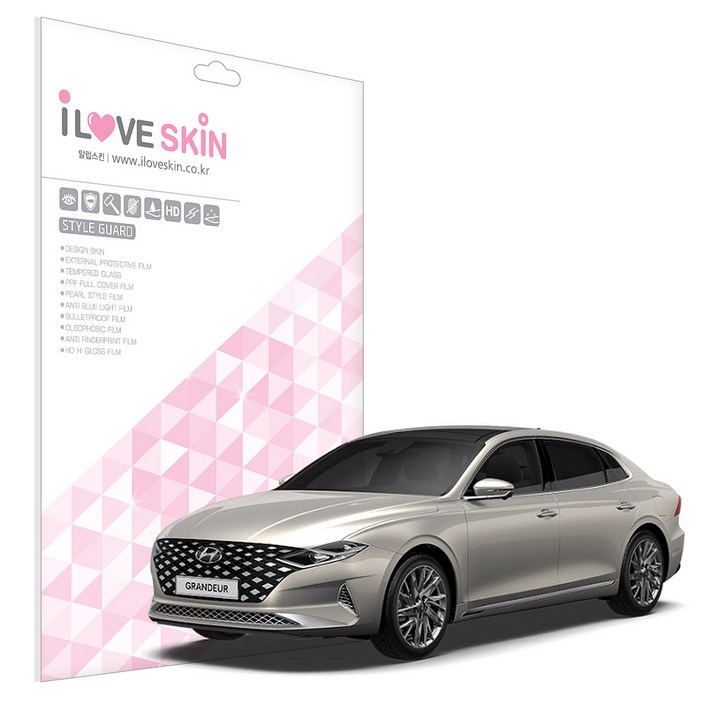 알럽스킨 차량용 저반사 액정 버튼 보호필름 6종 세트