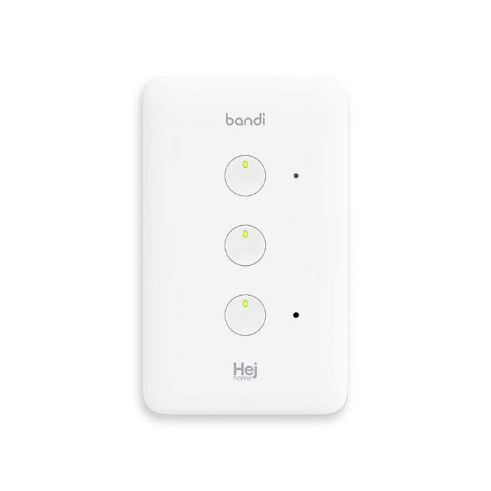 헤이홈 IoT 스마트 조명 스위치 2선식 3구
