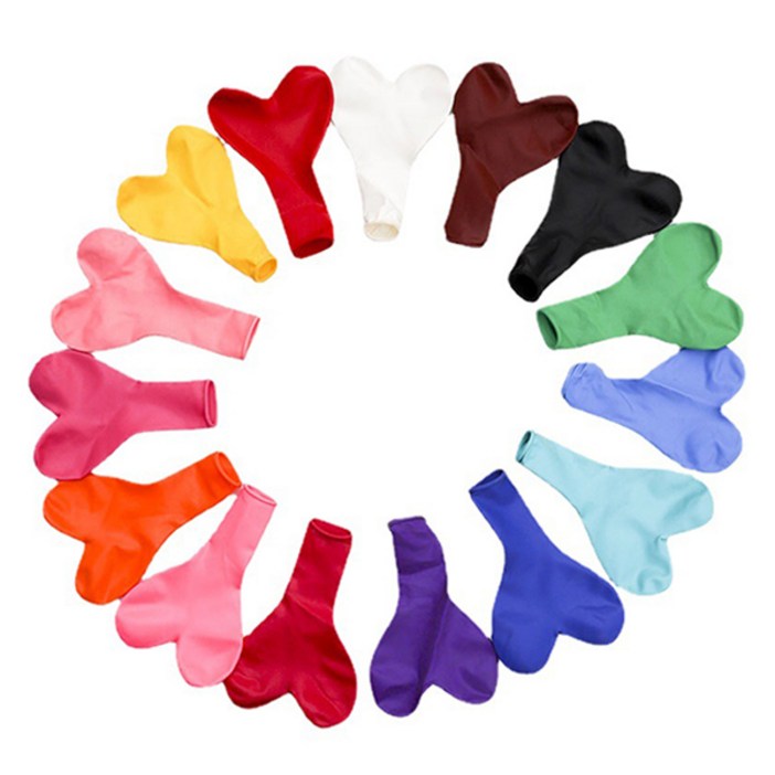 마켓감성 25.4cm 하트 풍선장식 100p 세트