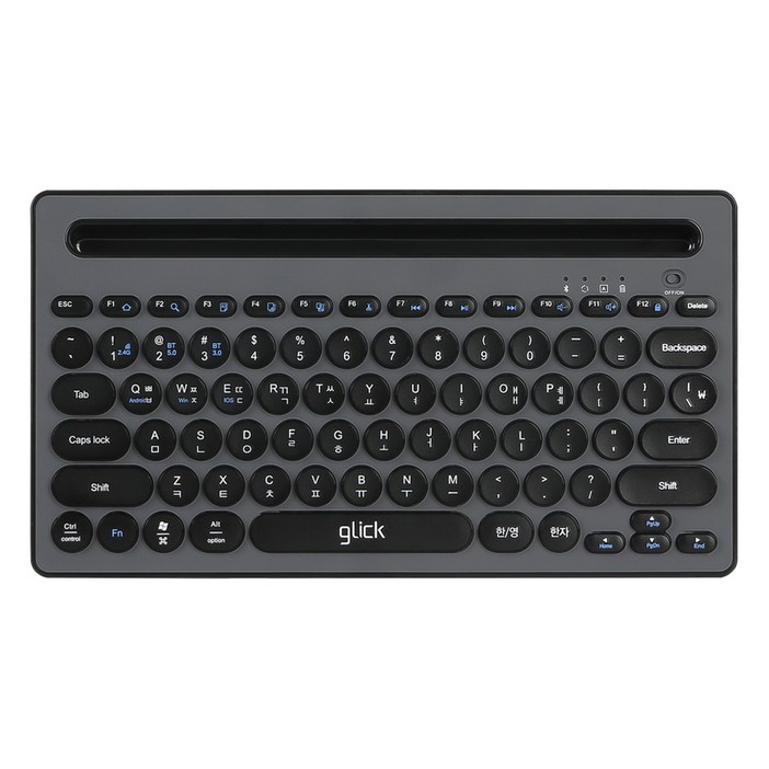 지클릭커 OFFICEPRO WK40 패드폰 무선, 블랙그레이, WK40, 무소음