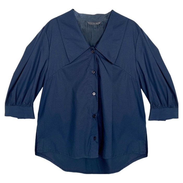 올리브데올리브 여성용 볼륨소매 V넥 카라 블라우스