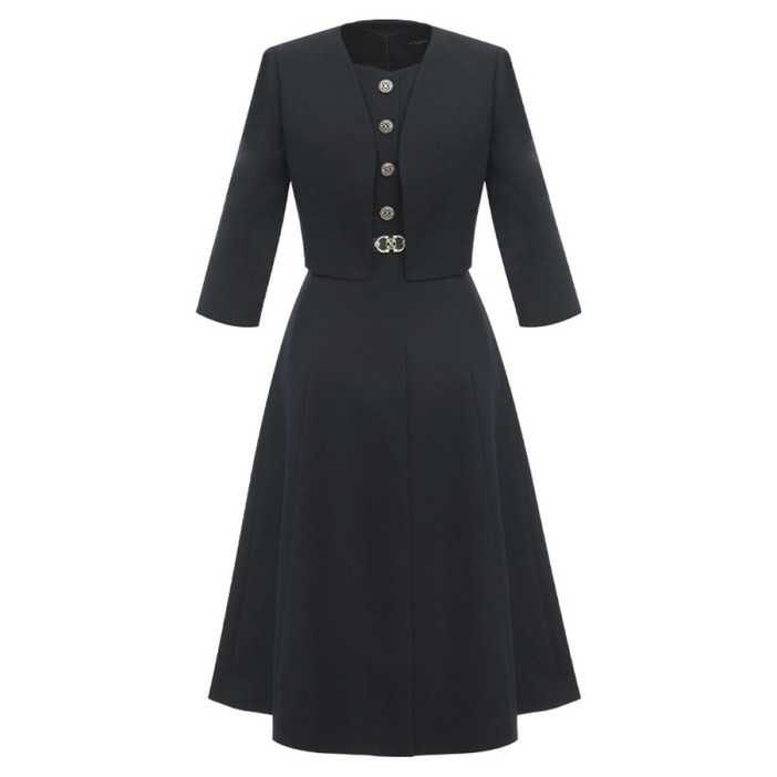 미니멈 나시 원피스 자켓 세트