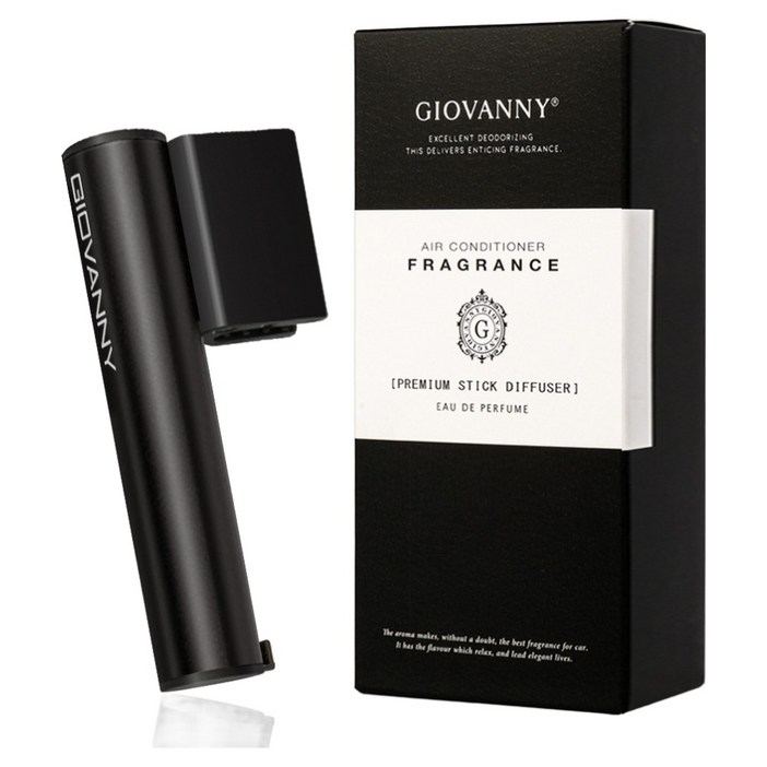 GIOVANNY 파워스틱 하프타입 차량용 방향제 케이스 1p  리필 5g 2p