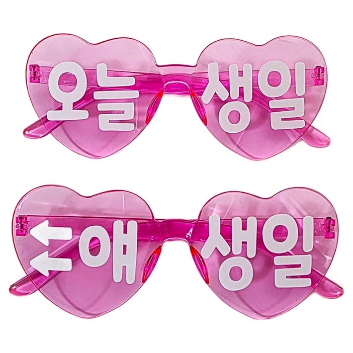 오늘생일 안경 2종 세트