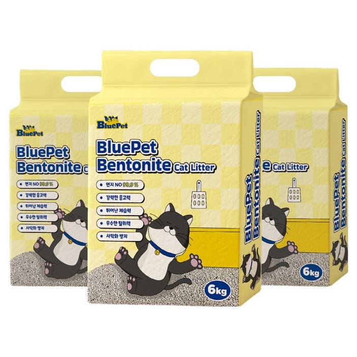 블루펫 먼지없는 벤토나이트 고양이 모래
