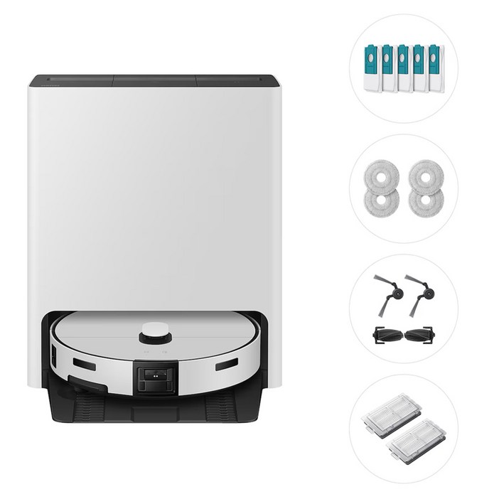 삼성전자 Bespoke AI 스팀 플러스 로봇청소기  먼지봉투  다회용포  브러시 키트  모터필터 세트 방문설치