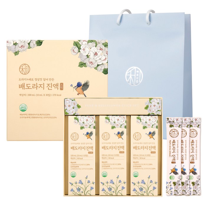 바로이즙 배도라지 진액 스틱 쇼핑백, 10ml, 10개입, 3개