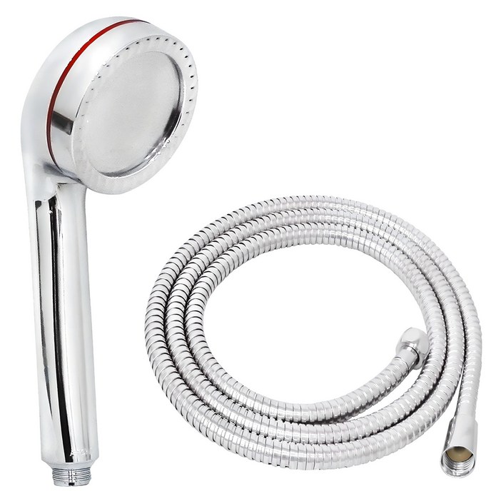 코시나 점보 샤워헤드  황동 메탈줄 2m 세트, 1개, 혼합색상