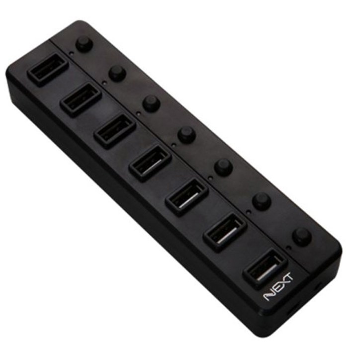 넥스트유 USB 7포트 유전원 허브 NEXT707UHP