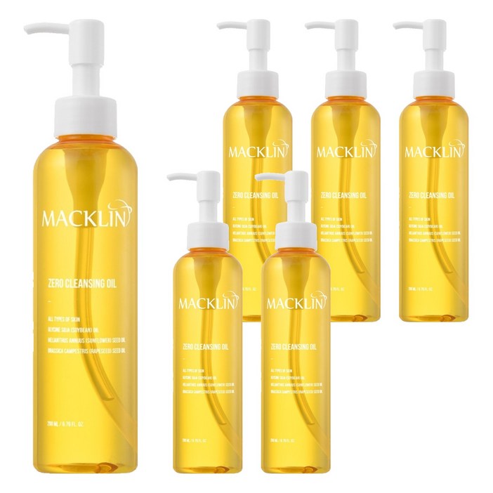 맥클린코스메틱 클렌징 오일, 6개, 200ml