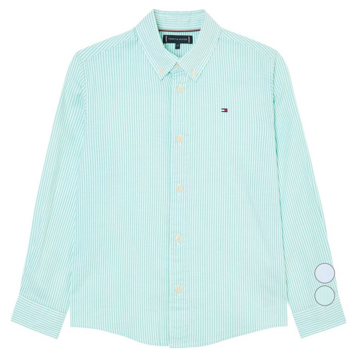 타미힐피거 스트라이프 버튼 다운 셔츠
