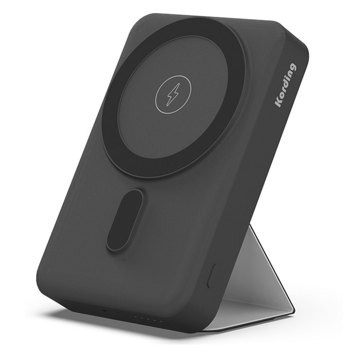 코딩 맥파워 3in1 아이폰 애플워치 맥세이프 무선 보조배터리 10000mAh C타입, KMPB10, 블랙