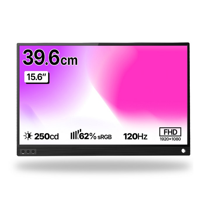 제우스랩 FHD 1080P 포터블 120Hz 휴대용 모니터, 39.62cm, P15A