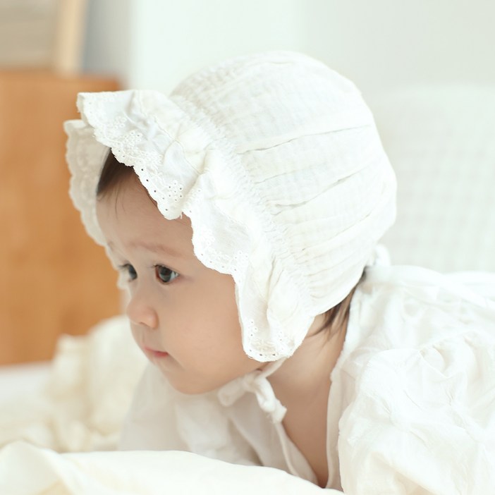 우주아이 아동용 베일리요루 레이스보넷 모자 우주아이 아동용 베일리요루 레이스보넷 모자