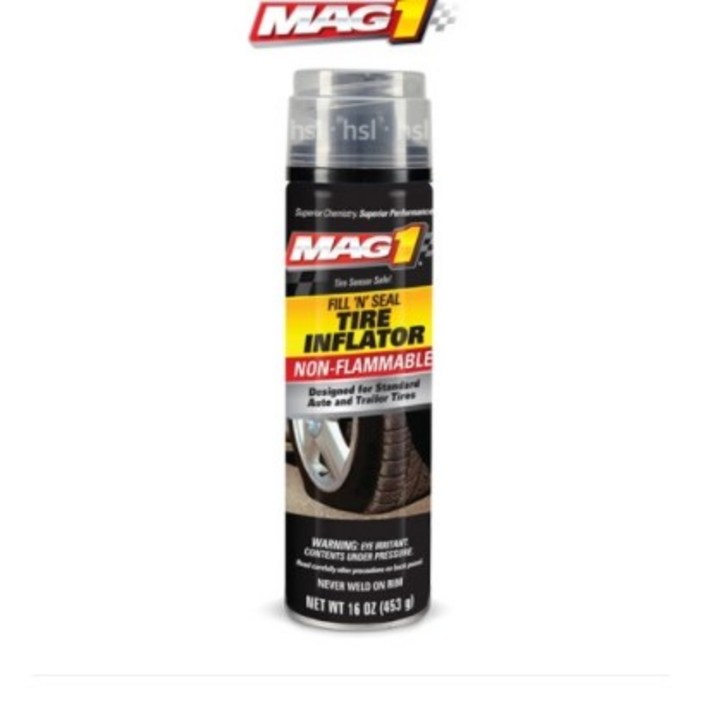 MAG1 맥원 타이어 펑크 수리제 (펑크 수리액) / MAG1 TIRE INFLATOR(타이어 인플레이터) / 불연성 / 340g(12oz), 1개, 340g