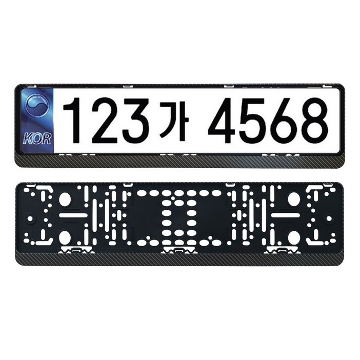 전차종[호환] 카본 번호판가드 번호판 플레이트, 1개