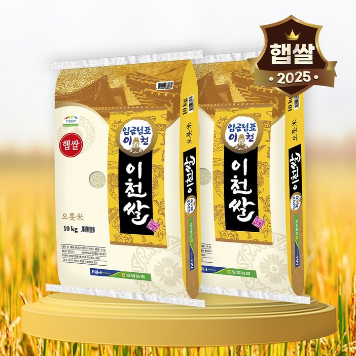 2025년산 햅쌀 이천쌀 20kg(10kg+10kg), 단품