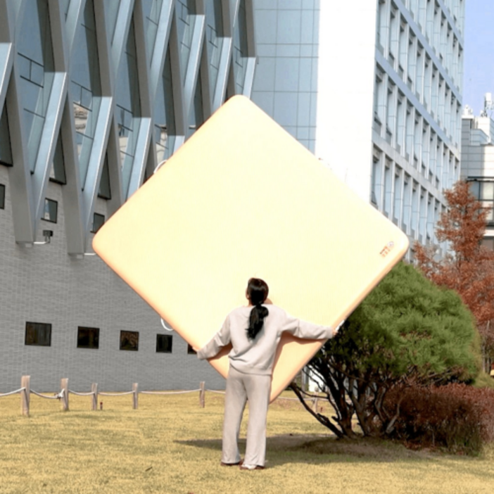 [전동펌프 무료] 로우앤 가벼운 경량 에어매트 ( 사이즈 200cm x 140cm ~ 300cm 까지, 두께 10cm)