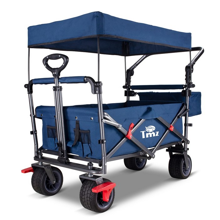 접이식 웨건 다용도 아웃도어  폴딩   야외 다목적 캠핑 와이드 휠 접이식 카트 캠핑