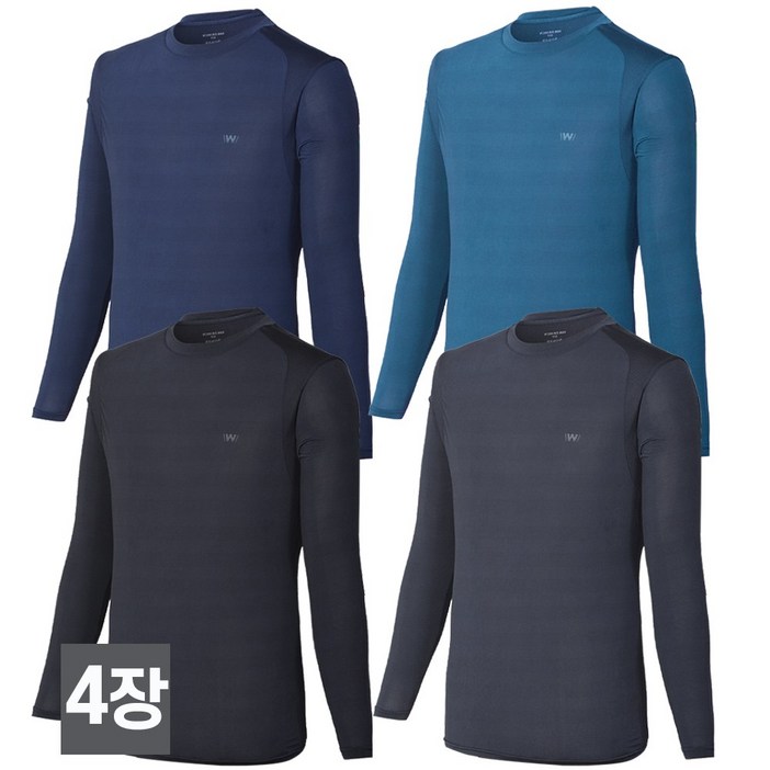 워킹맨 아울렛 4세트 봄 여름 시즌 라운드 쿨 기능성 티셔츠 작업복 아웃도어 스포츠웨어 빅사이즈 A101