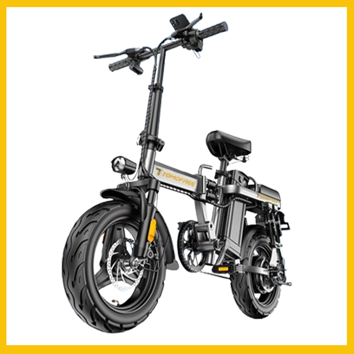 토모프리 접이식 전기 자전거 자토바이 전동 자전거 바이크, 플래그십 에디션/ 충격 흡수/원격 제어/초고속 모터, 카본