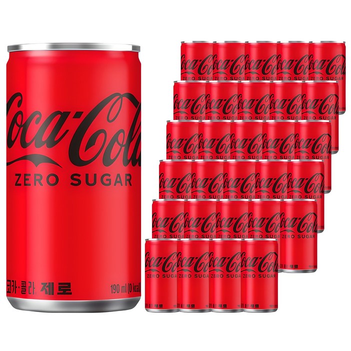 코카콜라 제로, 190ml, 30개입 코카콜라 제로, 190ml, 30개입