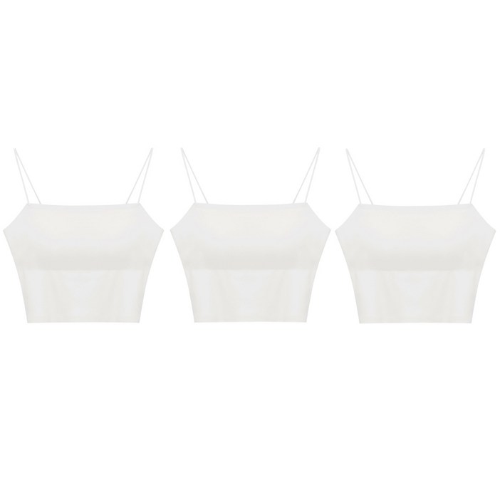 선빈어패럴 슬림한 심리스 끈나시 단색 3장 세트 브라탑