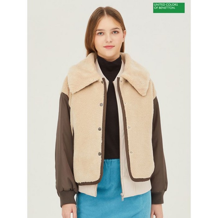 베네통 베스트 덤블 점퍼 세트 BAJP92361 IV