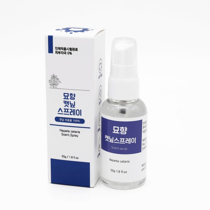 [묘향] 고양이 투명한 마약 캣닢 스프레이 100% 원액  완전캣잎