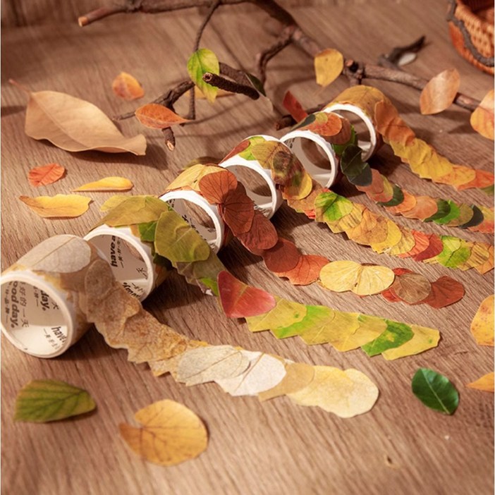 가을 낙엽 스티커 30종 150장