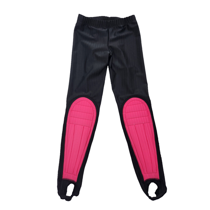 티디스포츠 국내생산 아동 성인 스피드 스케이트복 빙상용 골지스판 보호대 바지, 연두