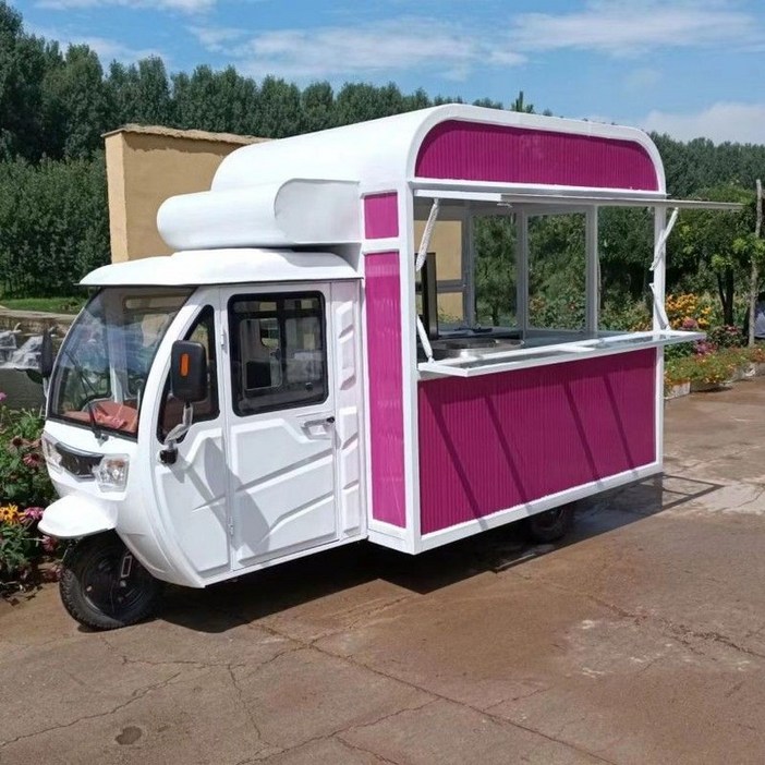 이동식 푸드트럭 맞춤제작 스낵카 전기 3륜차 길거리음식 트레일러 포장마차 노점