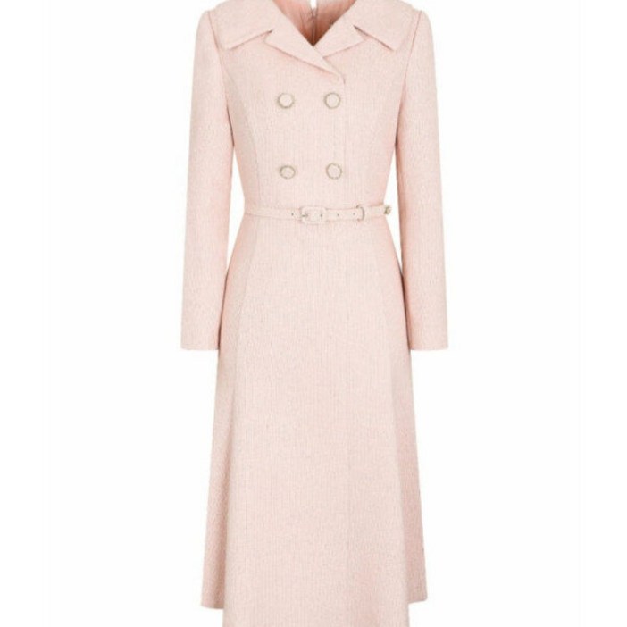 JJ지고트 와이드 칼라 트위드 원피스 GN3A0OP11_DG 657527