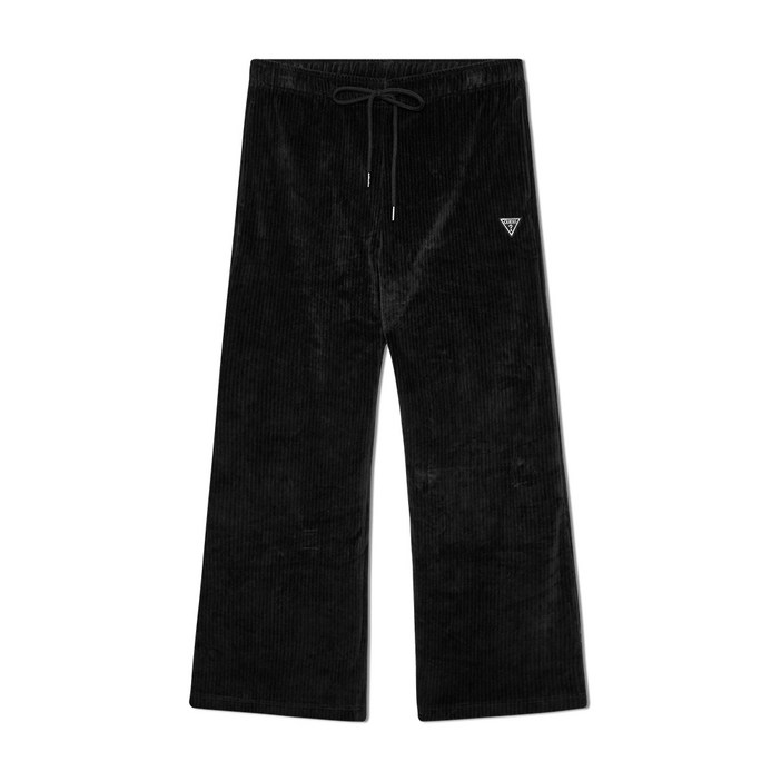 게스언더웨어 웜업 코듀로이 홈웨어 여성 팬츠  블랙