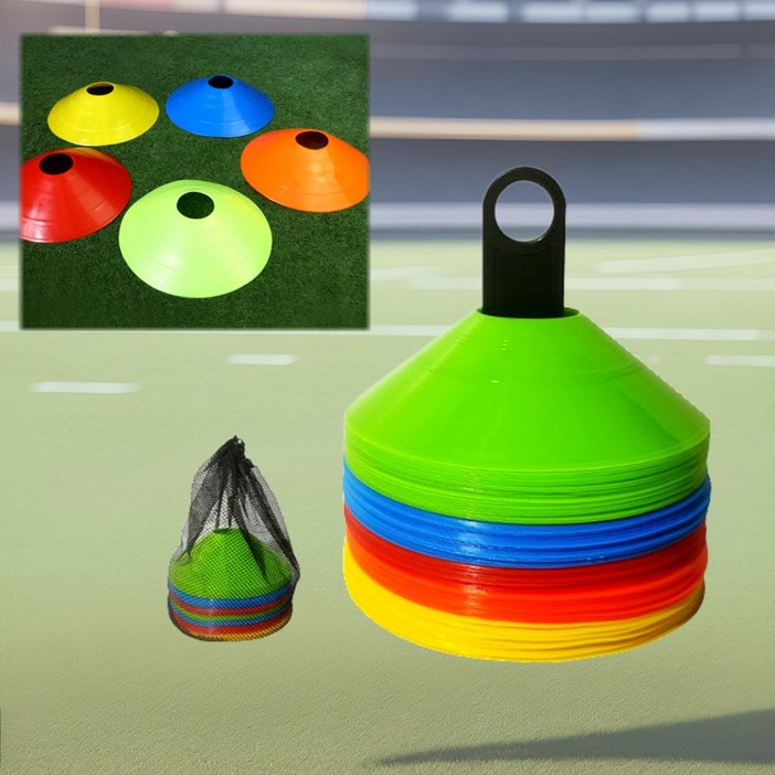 온브레이크 축구 훈련용품 트레이닝 연습콘 접시콘 세트, 1개 온브레이크 축구 훈련용품 트레이닝 연습콘 접시콘 세트, 1개