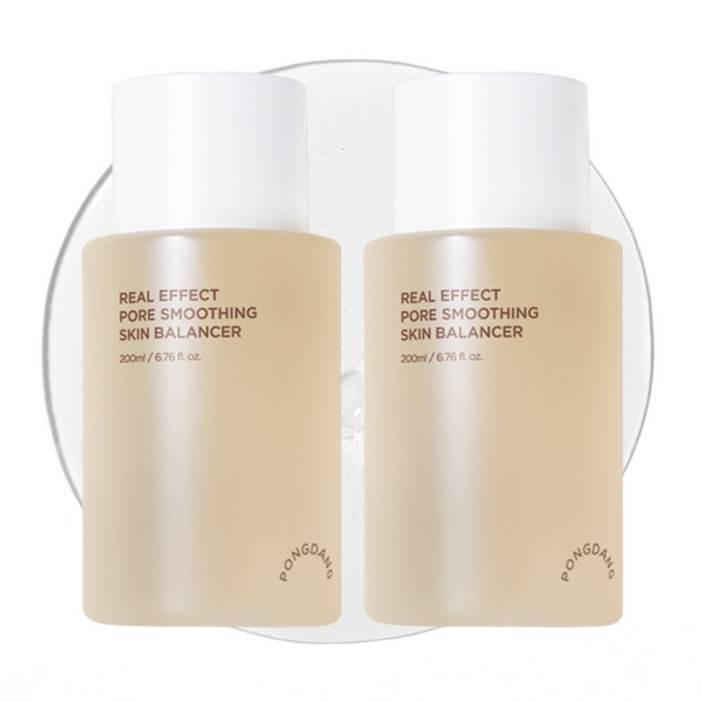 모공탄력 퐁당 리얼 이펙트 포어 스무딩 스킨 모공 밸런서, 200ml, 2개
