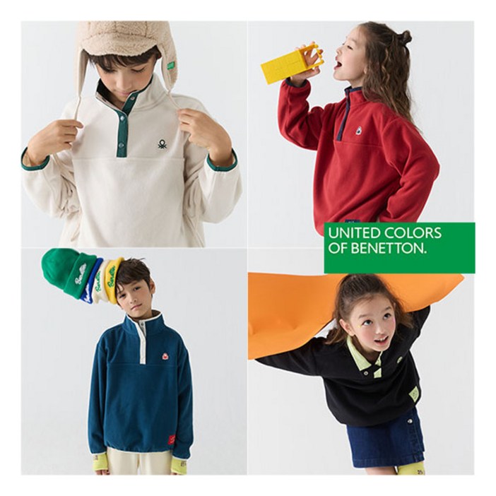 베네통 키즈 BENETTON KIDS 플리스 아노락 1종